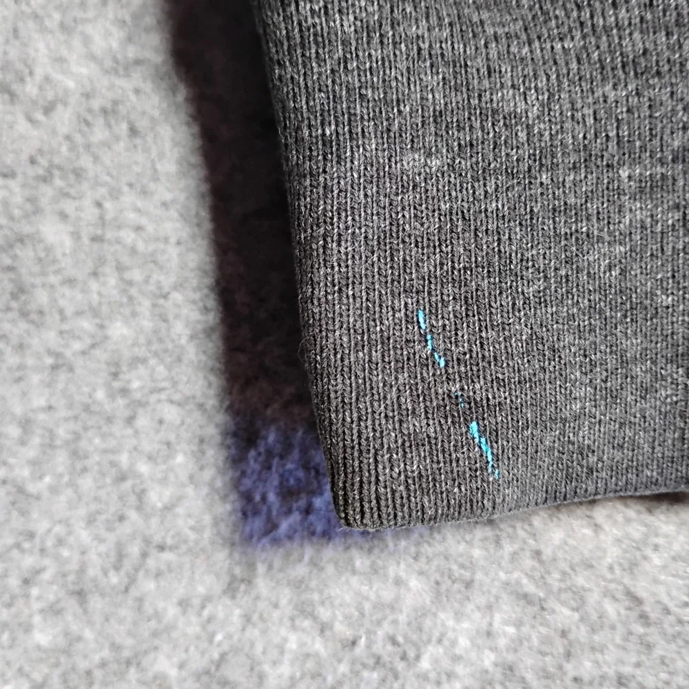 Polo Ralph Lauren Mens Full Zip Hoodie Gray Heather Waffle Lined L‎
